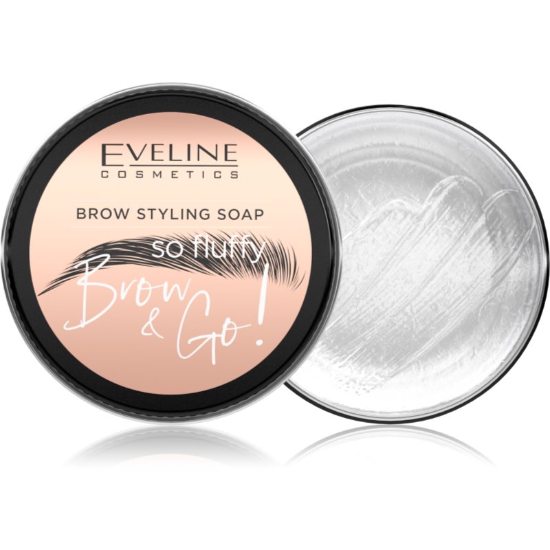 Eveline Cosmetics Brow & Go! săpun de styling pentru sprâncene culoare Transparent 25 g