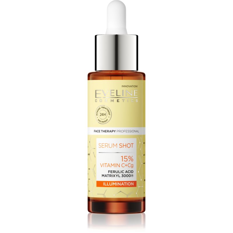 Eveline Cosmetics Serum Shot 15% Vitamin C+Cg ser antirid iluminator cu vitamina C 30 ml