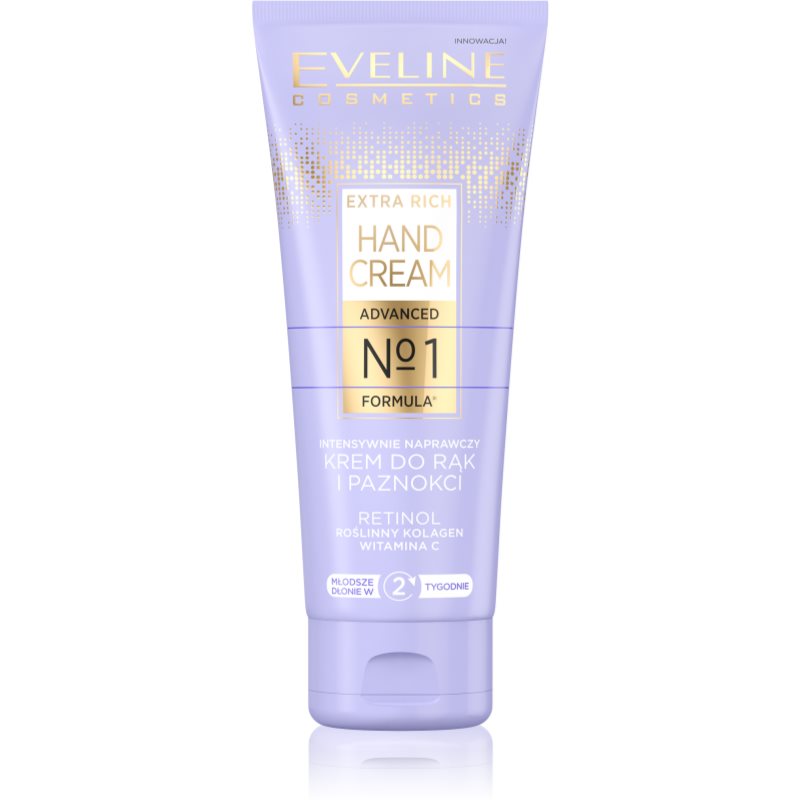 Eveline Cosmetics Extra Rich No 1. crema Intensiv Regeneratoare pentru maini si unghii 75 ml