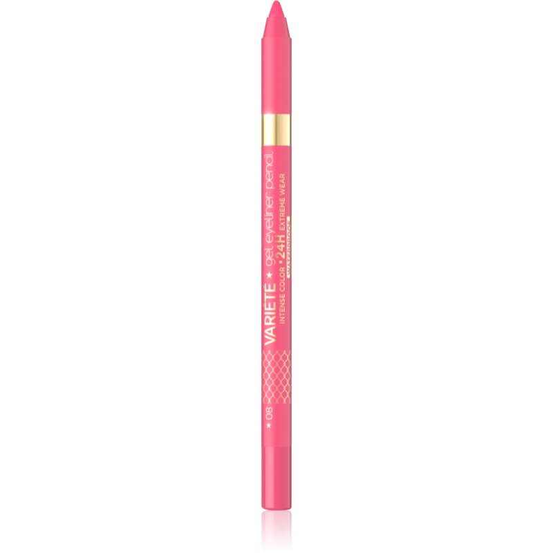 Eveline Cosmetics Variété eyeliner gel rezistent la apă culoare 09 Pink 1 buc