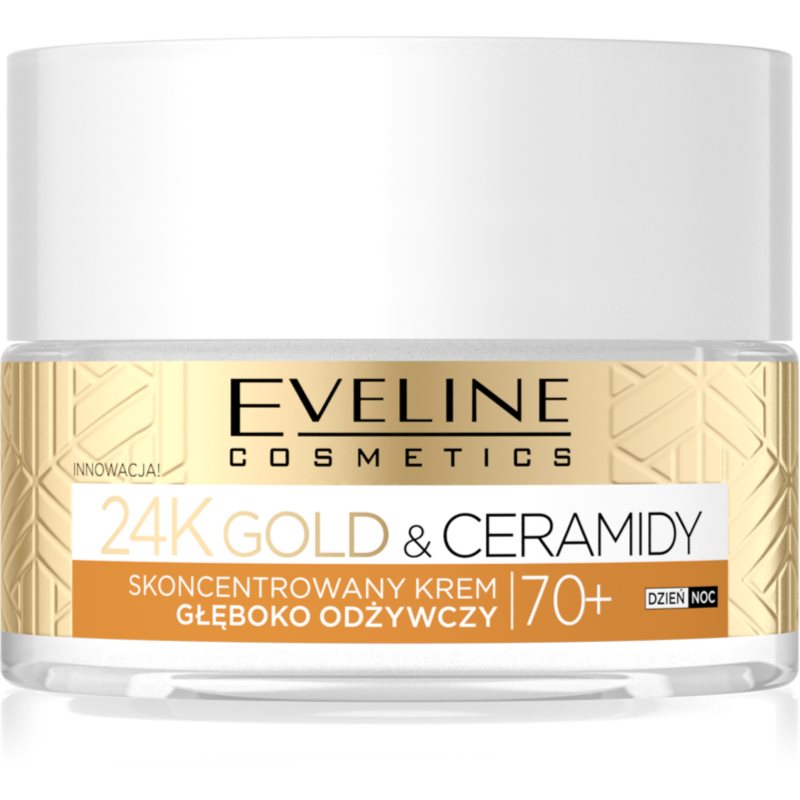Eveline Cosmetics 24k Gold & Ceramidy 70+ Ultra - crema nutritiva 70+ 50 ml