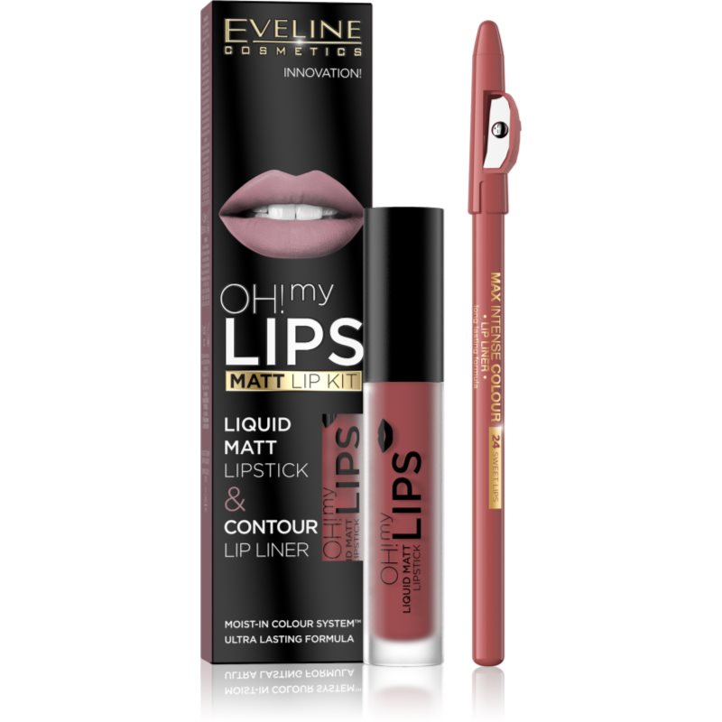 Eveline Cosmetics OH! my LIPS Matt set îngrijire buze 15 2 buc