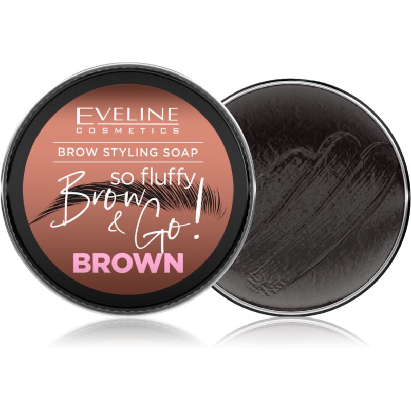 Eveline Cosmetics Brow & Go! săpun de styling pentru sprâncene culoare Brown 25 g