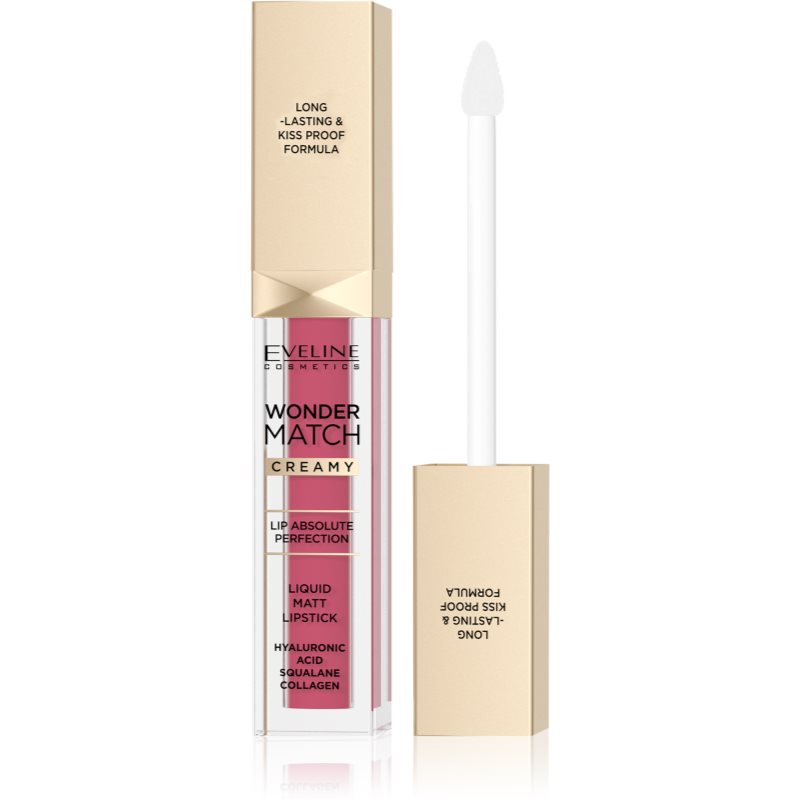 Eveline Cosmetics Wonder Match long-lasting matt liquid lipstick with hyaluronic acid shade 03 Mauve 6,8 ml