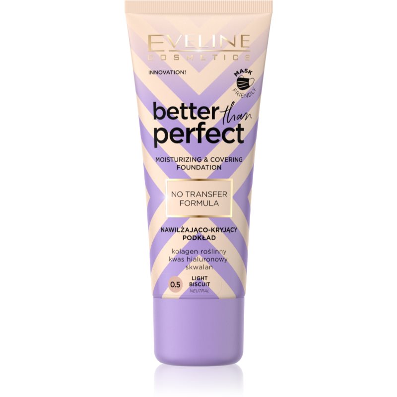 Eveline Cosmetics Better than Perfect acoperire make-up cu efect de hidratare culoare 0.5 Light Biscuit Neutral 30 ml