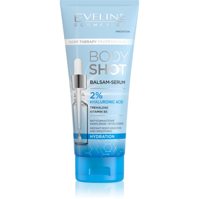 Eveline Cosmetics Body Shot 2% Hyaluronic Acid balsam profund hidratant pentru piele uscata 200 ml