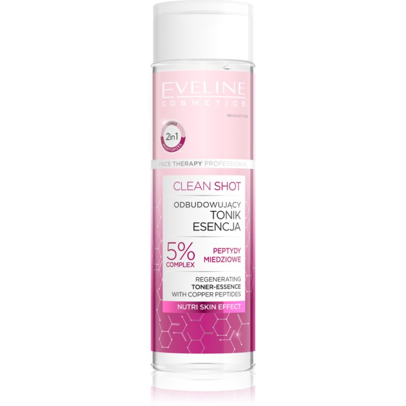 Eveline Cosmetics Clean Shot 5% Copper Peptide Complex tonic revitalizant 200 ml