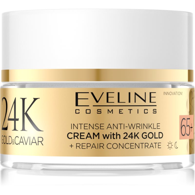 Eveline Cosmetics 24k Gold & Caviar Cream with 24K Gold crema anti-rid 65 + 50 ml