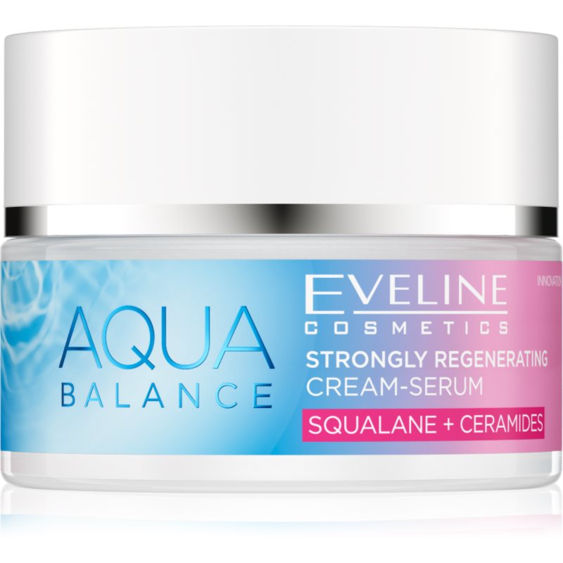 Eveline Cosmetics Aqua Balance Squalane + Ceramides crema Intensiv Regeneratoare cu efect de hidratare 50 ml