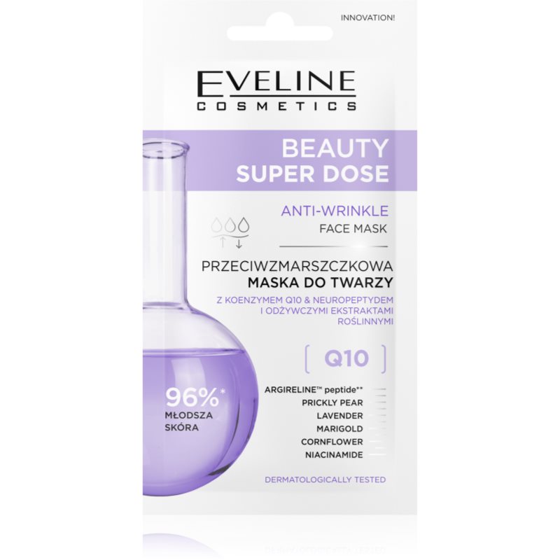 Eveline Cosmetics Beauty Super Dose Anti-Wrinkle masca pentru fata cu efect de anti-imbatrinire 8 ml
