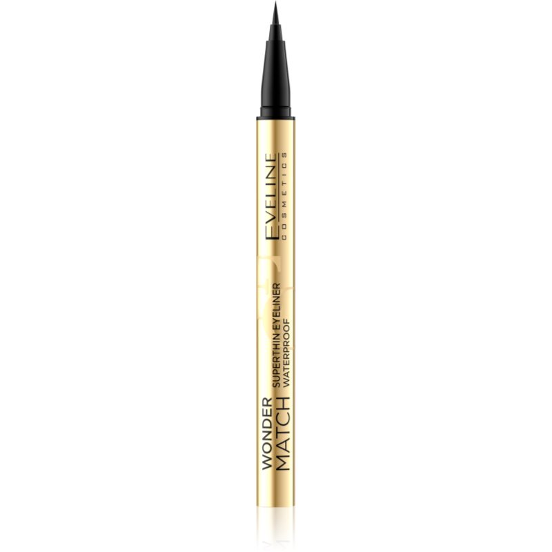 Eveline Cosmetics Wonder Match eyeliner rezistent la apa culoare Black 1 buc