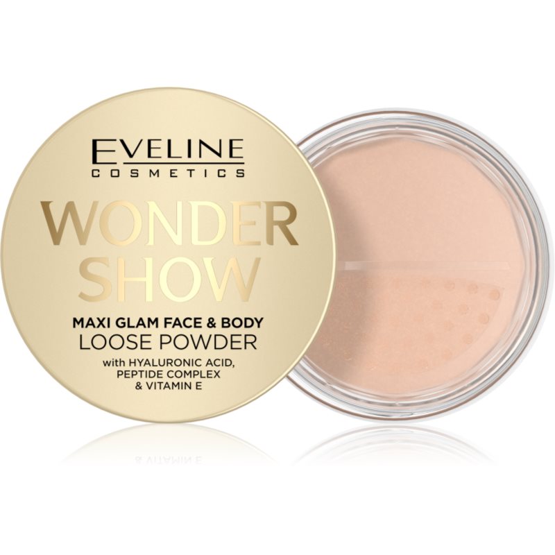 Eveline Cosmetics Wonder Show pudra pentru stralucire pentru fata si corp Maxi Glam 6 g