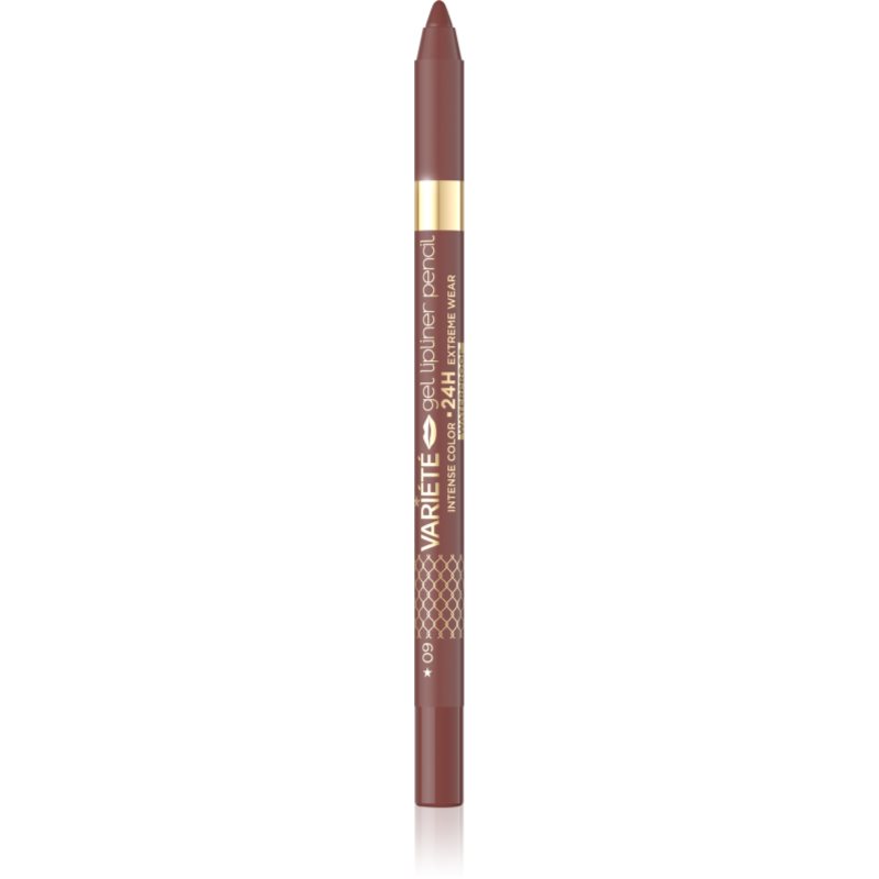 Eveline Cosmetics Variété Gel Lipliner creion contur pentru buze culoare 09 Deep Brown 1 buc