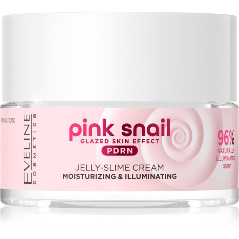 Eveline Cosmetics Pink Snail Glazed Skin Effect crema iluminatoare 50 ml