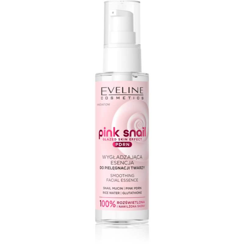 Eveline Cosmetics Pink Snail Glazed Skin Effect Esenta cu efect de netezire 100 ml