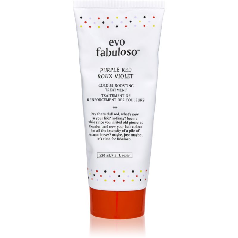 EVO Fabuloso Colour Boosting Treatment balsam pentru a evidentia culoarea parului culoare Purple Red 220 ml