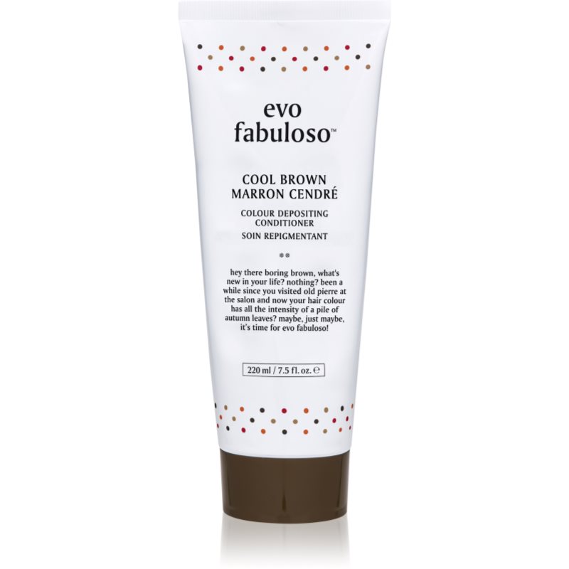 EVO Fabuloso Colour Boosting Treatment balsam pentru a evidentia culoarea parului culoare Cool Brown 220 ml