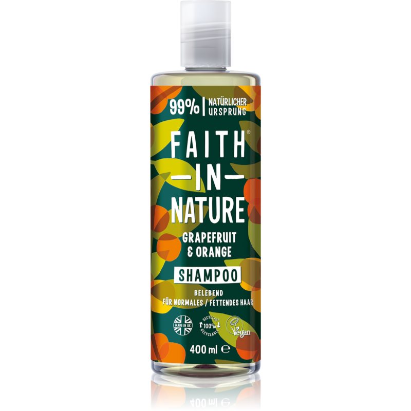 Faith In Nature Grapefruit & Orange sampon natural pentru par normal spre gras 400 ml