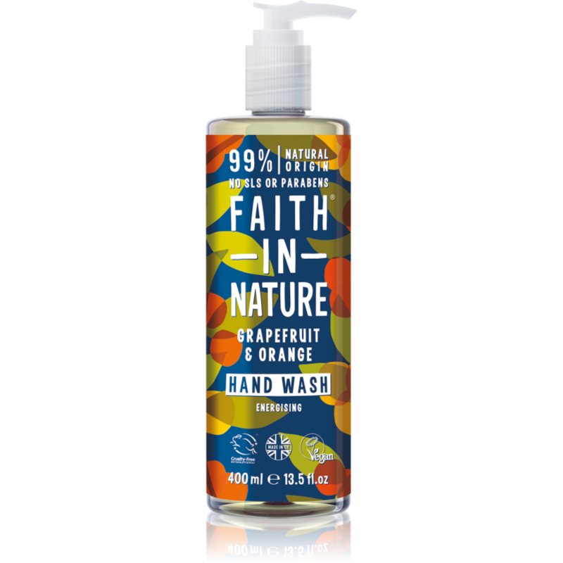 Faith In Nature Grapefruit & Orange Săpun natural pentru mâini 400 ml