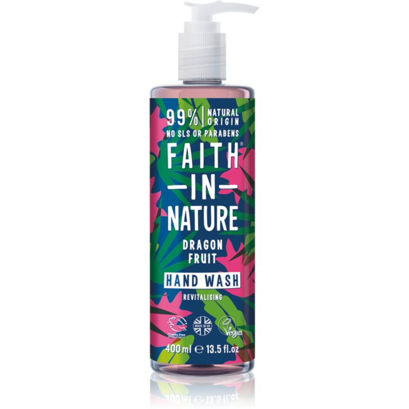 Faith In Nature Dragon Fruit Săpun natural pentru mâini cu efect revitalizant 400 ml