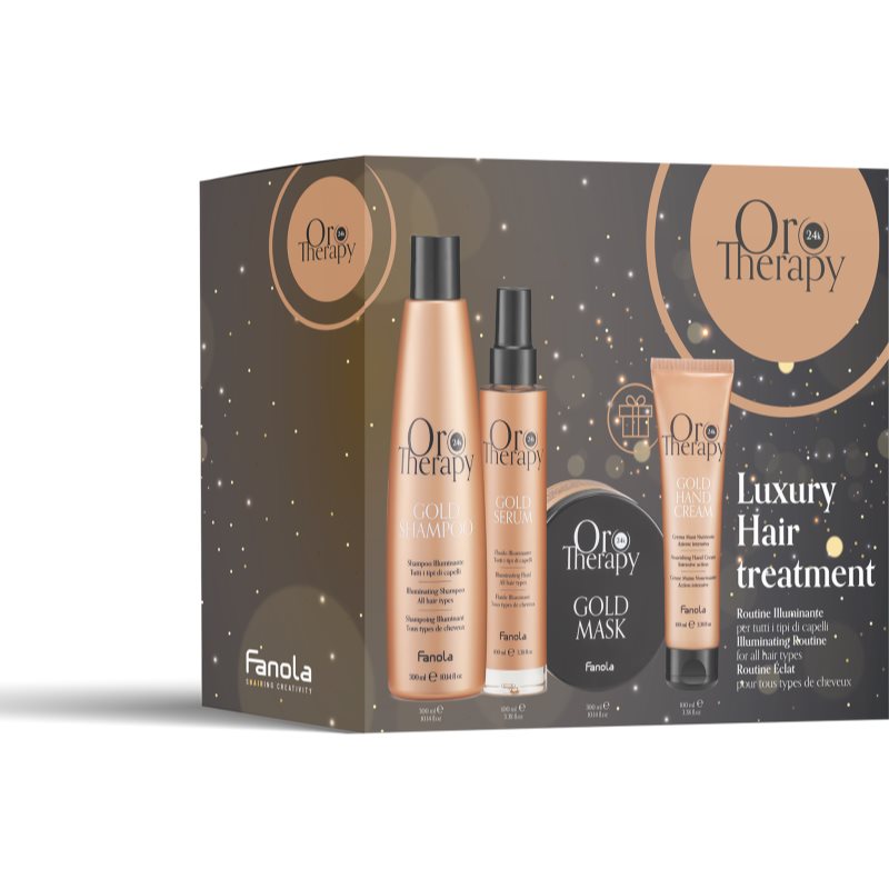Fanola Oro Therapy Christmas Set set cadou cu aur de 24 de karate
