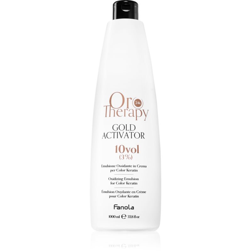 Fanola Gold Activator emulsie cu textură cremoasă activatoare de 3% 10 vol. 1000 ml Fanola Gold Activator emulsie cu textură cremoasă activatoare de 3% 10 vol. 1000 ml