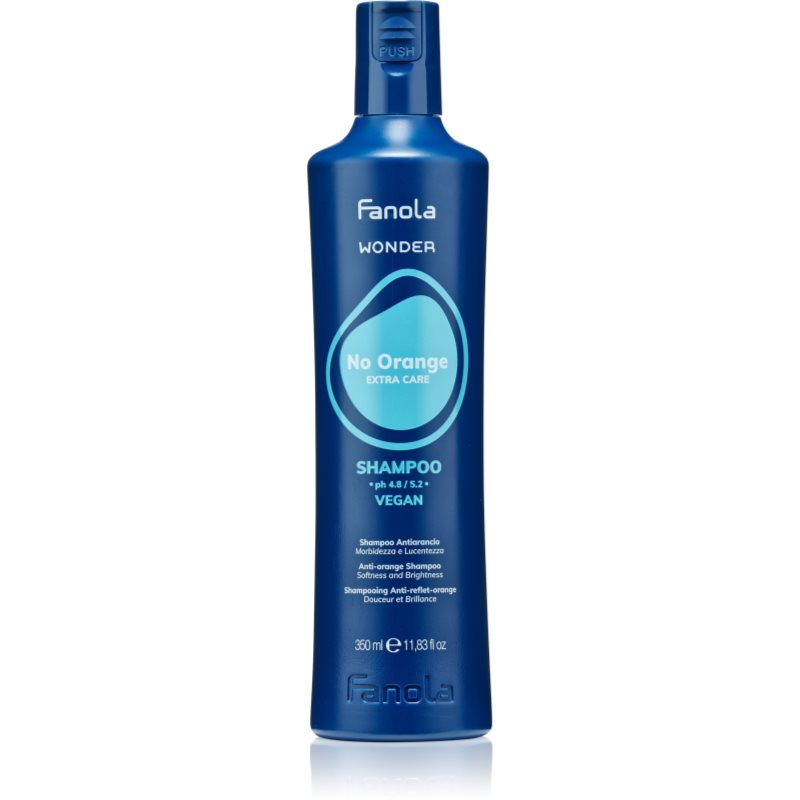 Fanola Wonder No Orange Shampoo șampon neutralizează nuanțele portocalii 350 ml