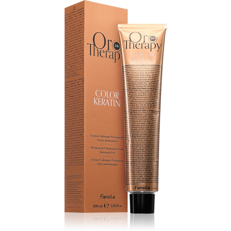 Fanola Oro Therapy Color Keratin culoare par culoare Light Blonde Intense 8.00 100 ml