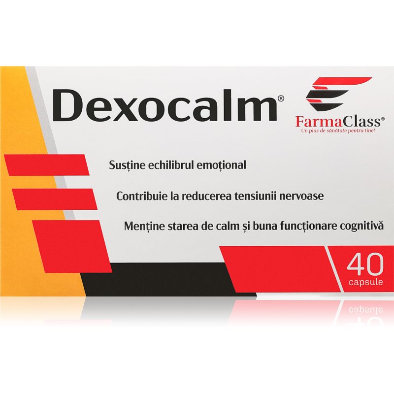 FarmaClass Industry Dexocalm capsule pentru susținerea echilibrului fizic și psihic al corpului 40 caps.