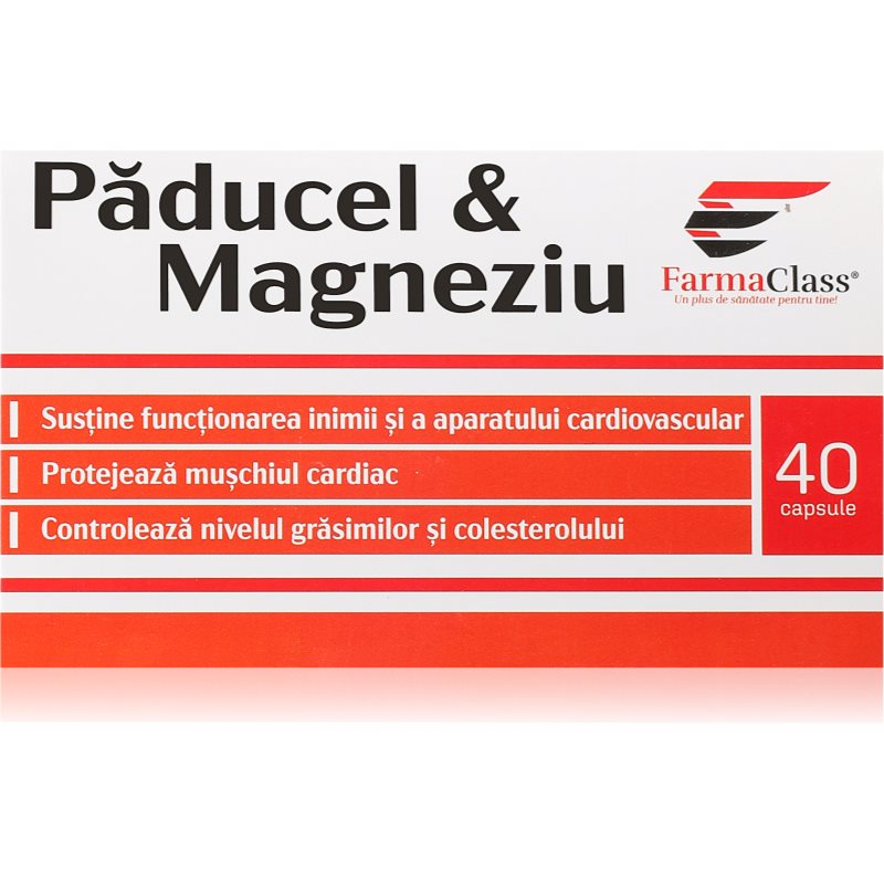 FarmaClass Industry Paducel & Magneziu capsule pentru sănătatea inimii și a vaselor de sânge 40 caps.