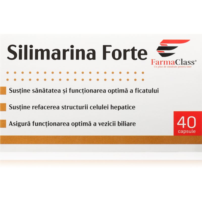 FarmaClass Industry Silimarina forte capsule pentru susținerea sănătății ficatului 40 caps.