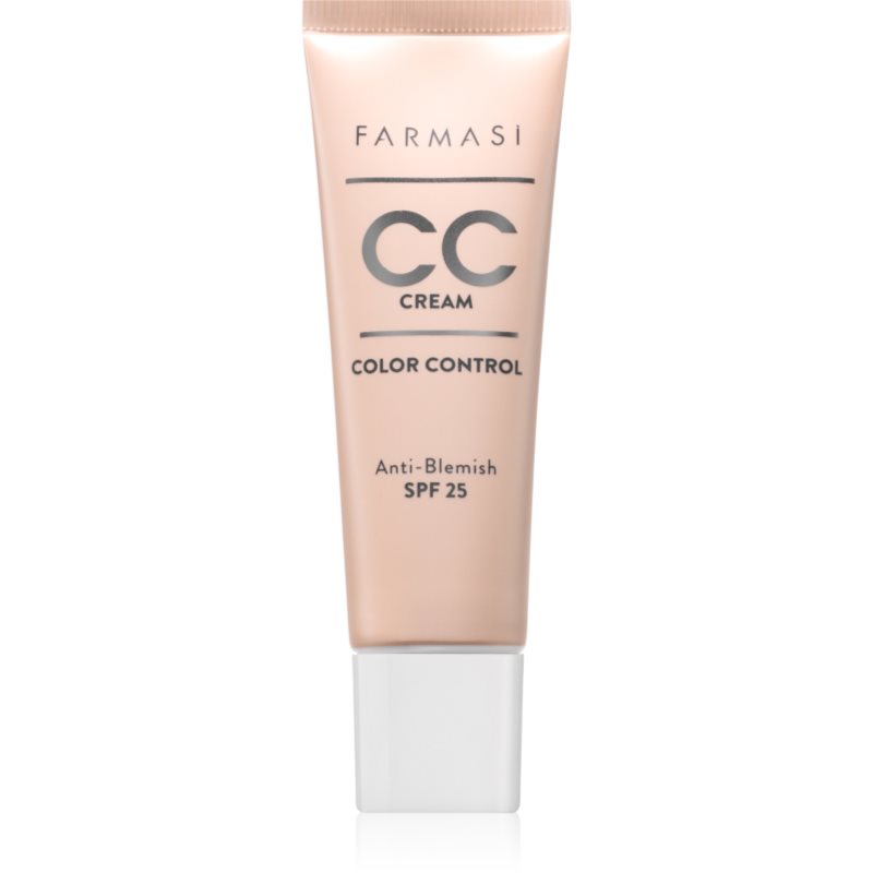 Farmasi Color Control crema CC iluminatoare SPF 25 culoare 02 Light To Medium 30 ml