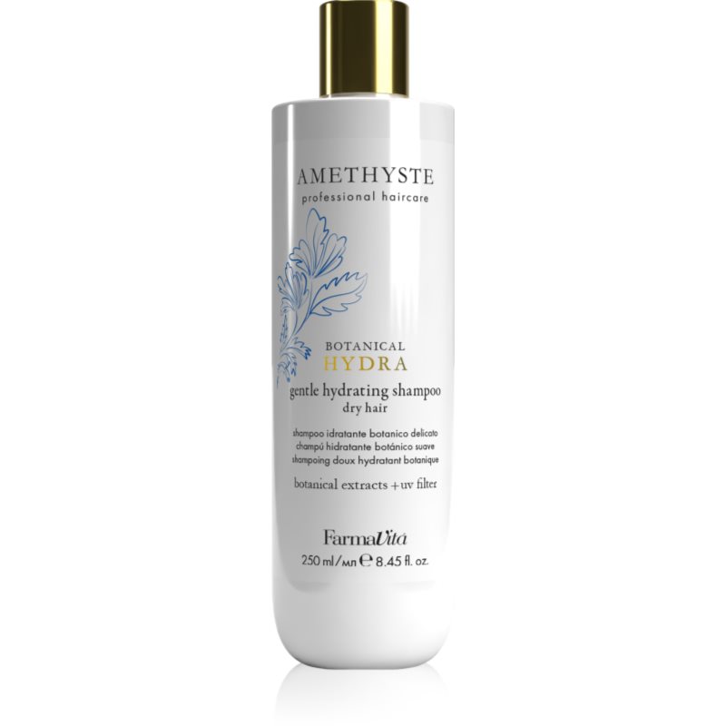 FarmaVita Amethyste Botanical Hydra sampon hidratant fara greutate pentru spalare delicata cu filtru UV 250 ml