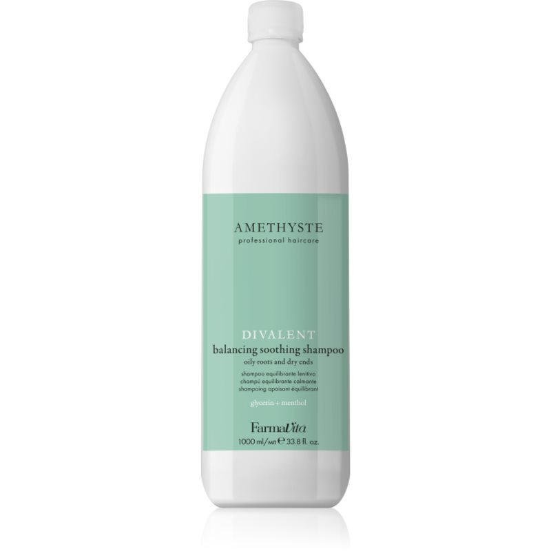 FarmaVita Amethyste Advance Divalent sampon cu efect calmant pentru varfuri deteriorate 1000 ml