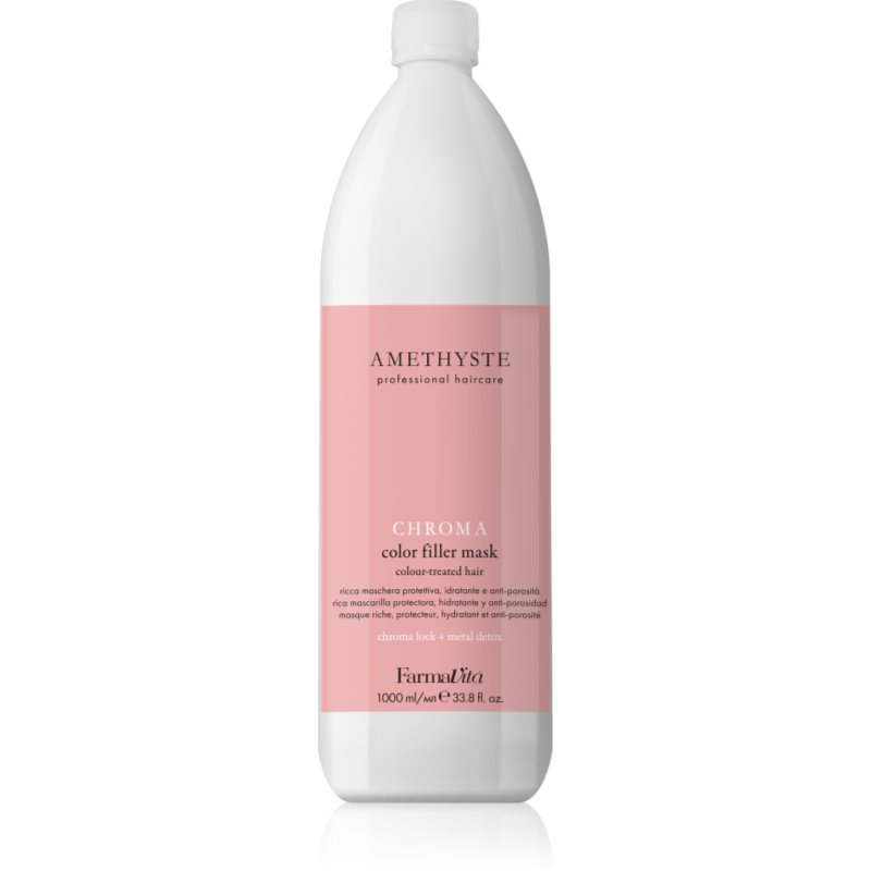 FarmaVita Amethyste Chroma masca nutritiva raparatoare pentru păr vopsit 1000 ml