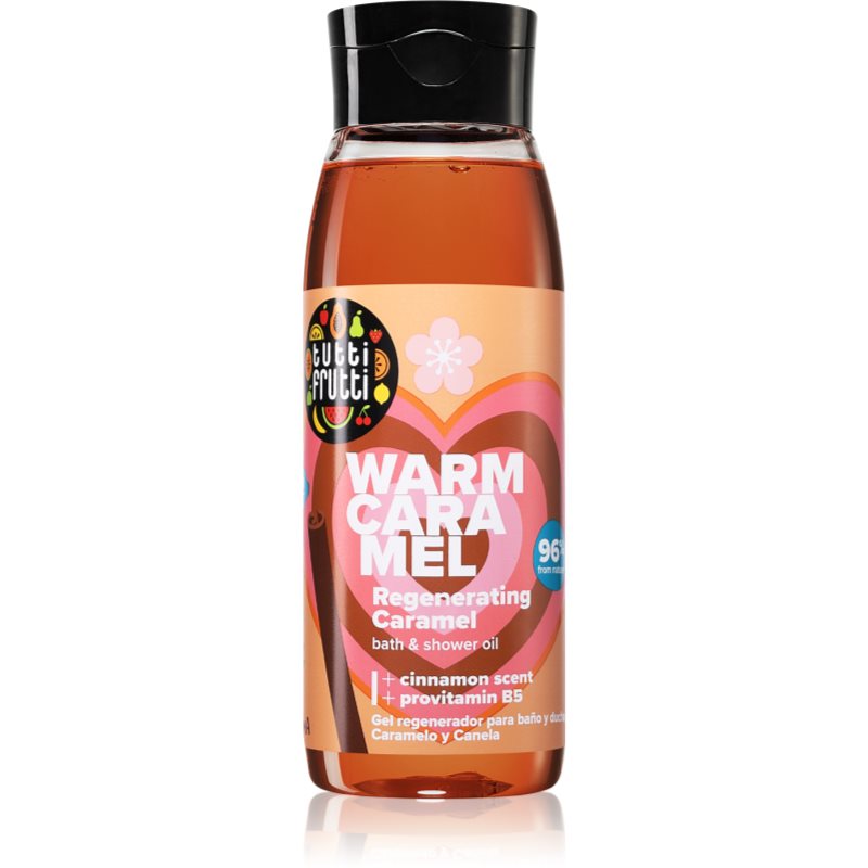 Farmona Tutti Frutti Caramel & Cinnamon gel de dus regenerabil cu ulei 400 ml