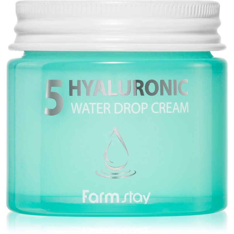 Farmstay Hyaluronic Water Drop Cream cremă pentru față cu acid hialuronic 80 ml