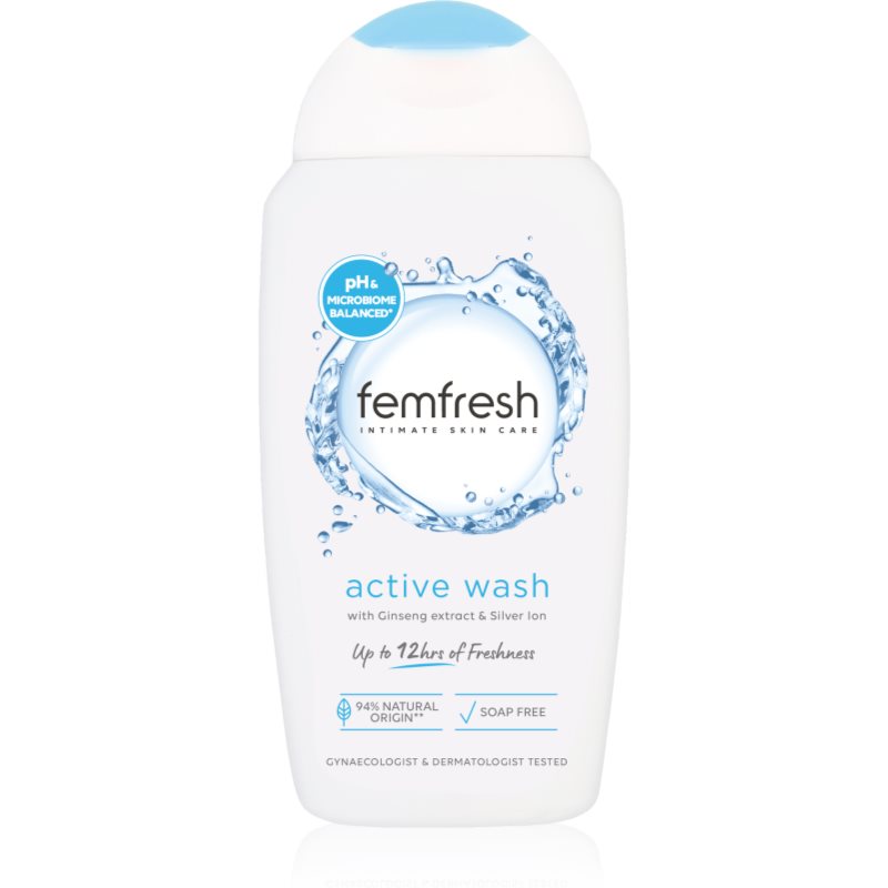 Femfresh Active Lotiune pentru spalare cu efect catifelant pentru igiena intima 250 ml