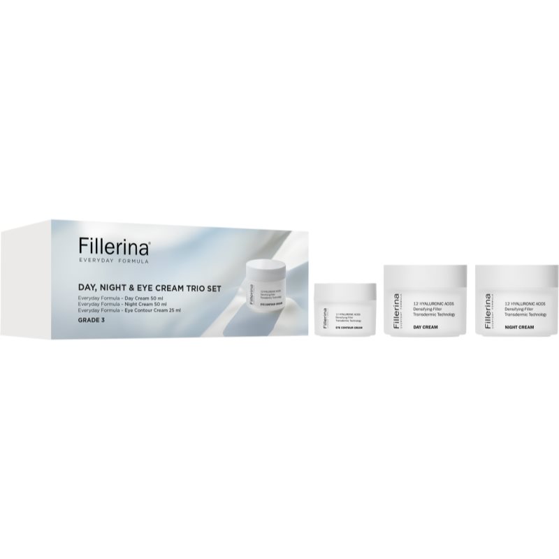Fillerina Everyday Formula Day, Night & Eye Cream Trio Set set antirid pentru femei