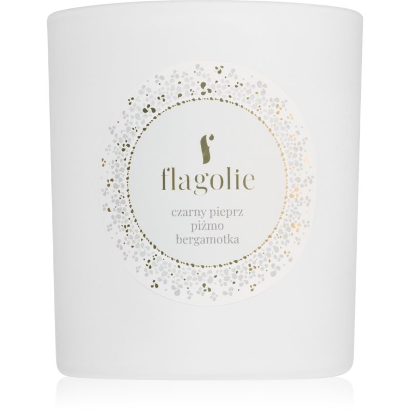 Flagolie White Label Black Pepper, Musk, Bergamot lumânare parfumată