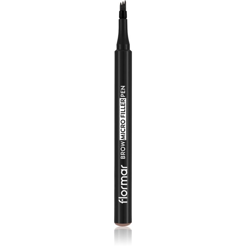 flormar Brow Micro Filler Pen creion pentru sprancene culoare 001 Light Brown 1.1 ml