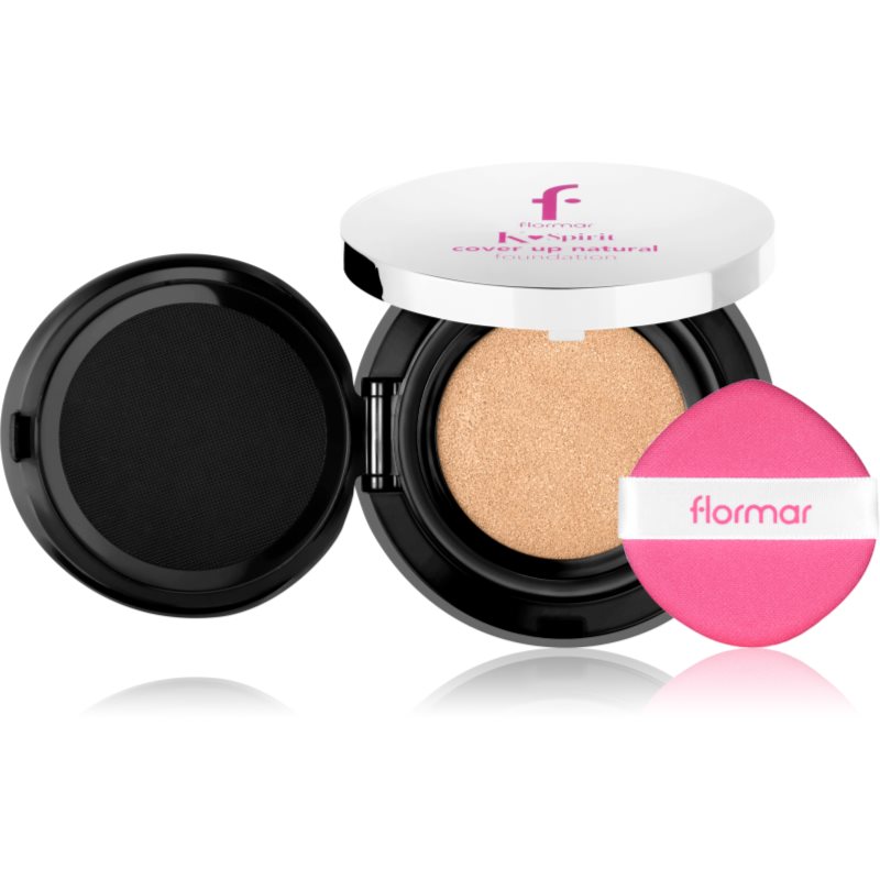 flormar K-Spirit Cover Up Natural Cushion Foundation machiaj compact persistent culoare 004 - Latte 80 g