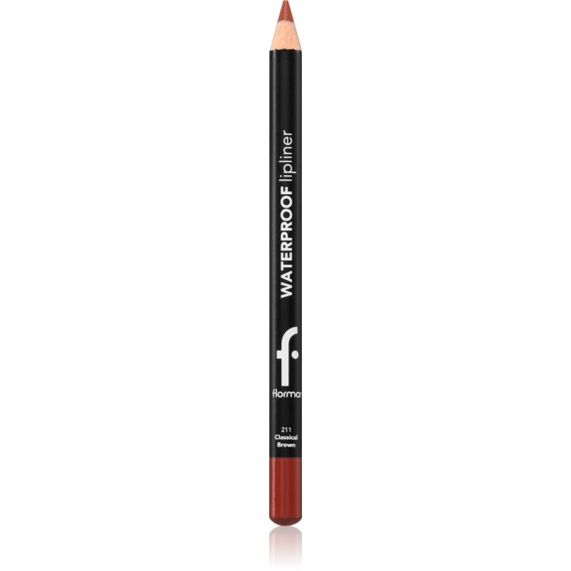 flormar Waterproof Lipliner creion contur pentru buze, waterproof culoare 211 Classical Brown 1.14 g