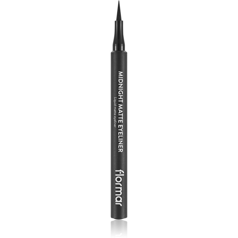 flormar Midnight Matte Eyeliner eyeliner în fix cu efect matifiant culoare 01 Black 1,2 ml