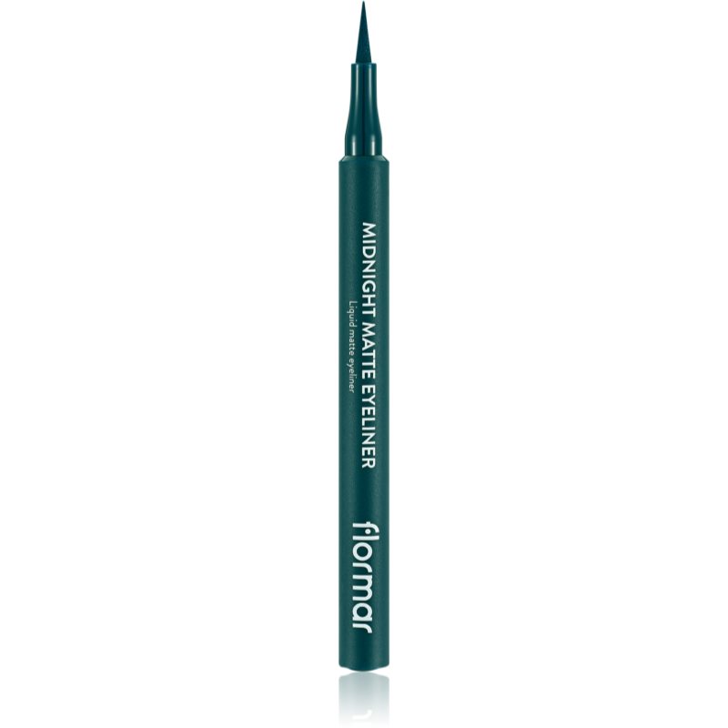 flormar Midnight Matte Eyeliner eyeliner în fix cu efect matifiant culoare 04 Green 1 ml