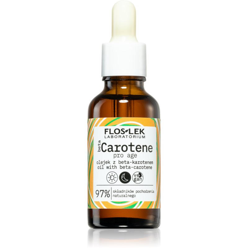 FlosLek Laboratorium Beta Carotene Ulei ser hranitor pentru fermitatea pielii 30 ml