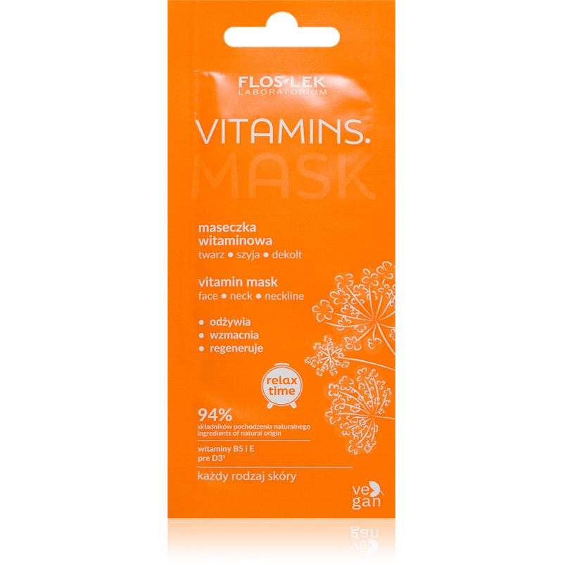 FlosLek Laboratorium Vitamins Masca faciala cu vitamine 6 ml