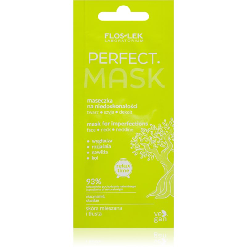 FlosLek Laboratorium Perfect Rensende ansigtsmaske Til hud med imperfektioner 6 ml