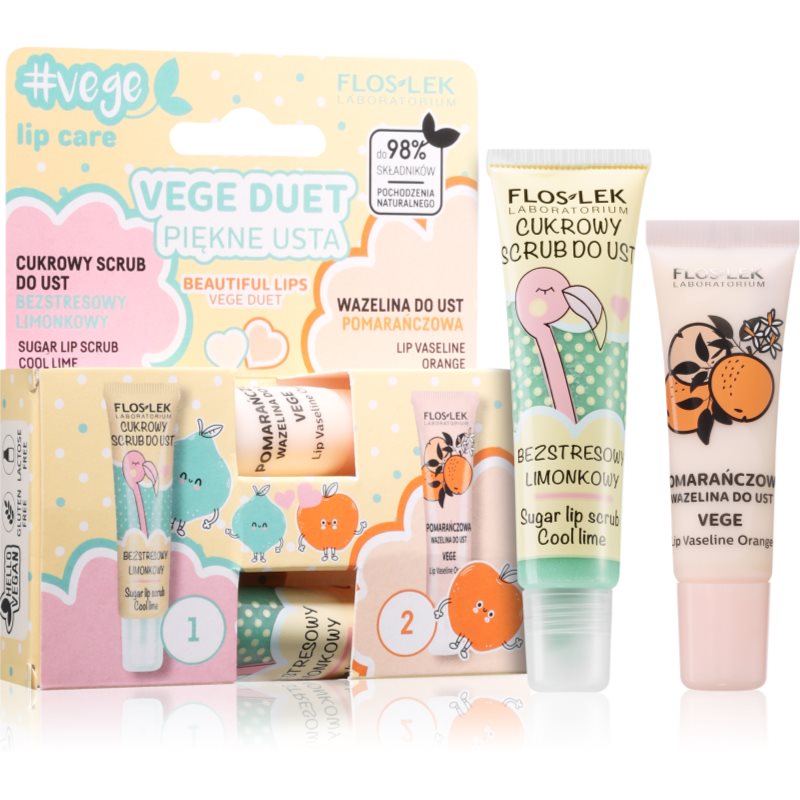 FlosLek Laboratorium Set Vege Duet set îngrijire buze 2 buc