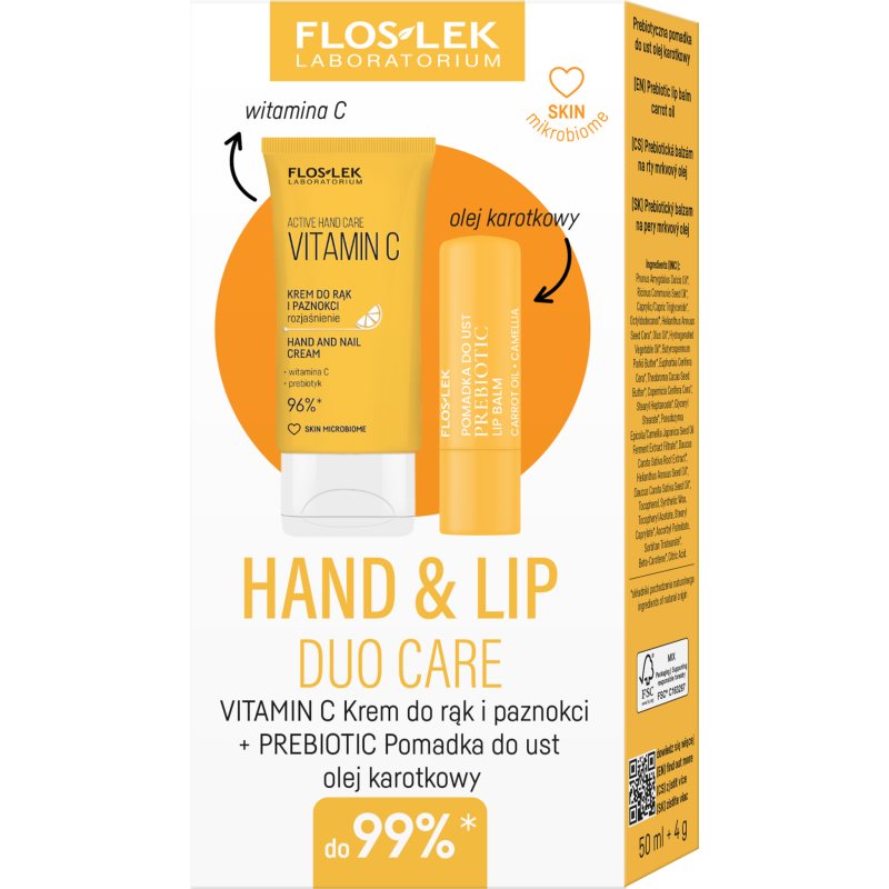 FlosLek Laboratorium Set Hand & Lip Vitamin C set cadou